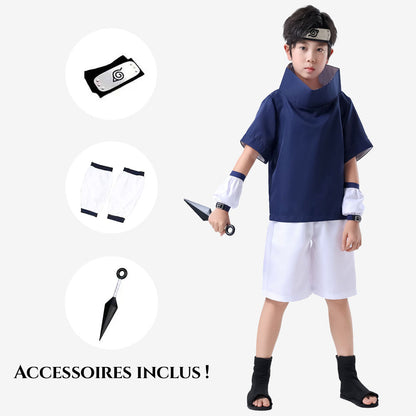 Déguisement de ninja bleu enfant