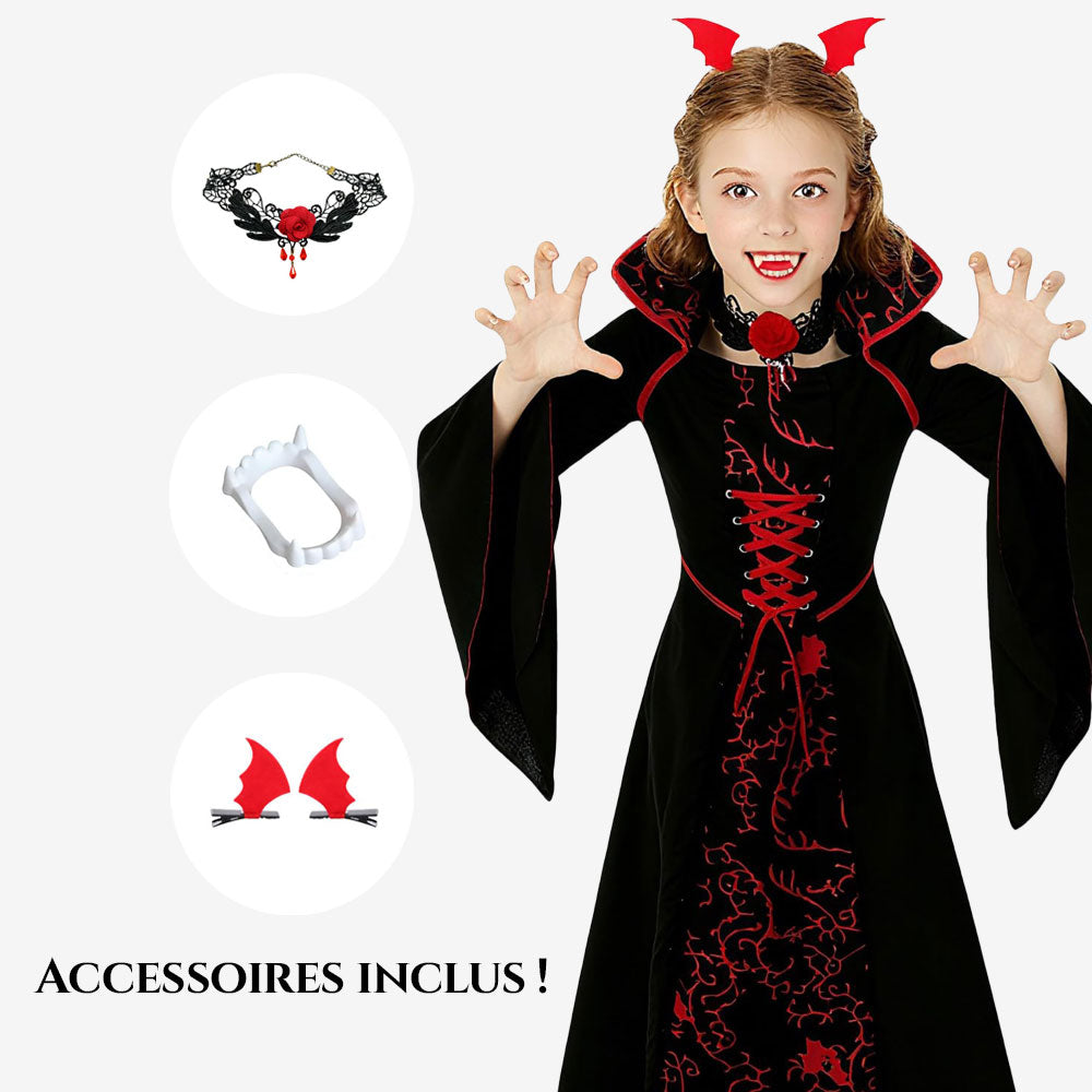 Déguisement vampirette sanguinaire fille