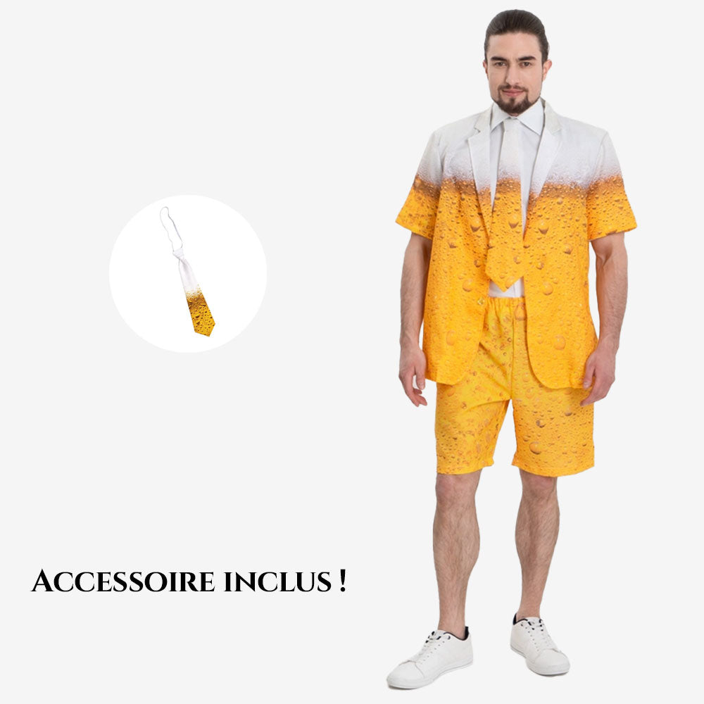 Costume humour bière pour homme