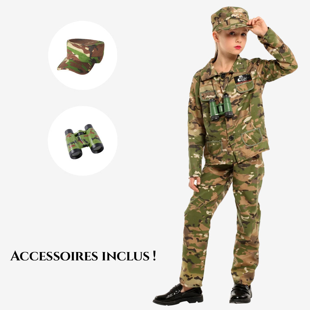 Déguisement militaire pour fille