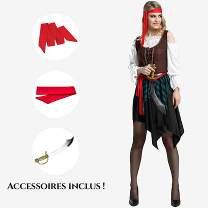 Déguisement Pirate Rebelle pour Femme