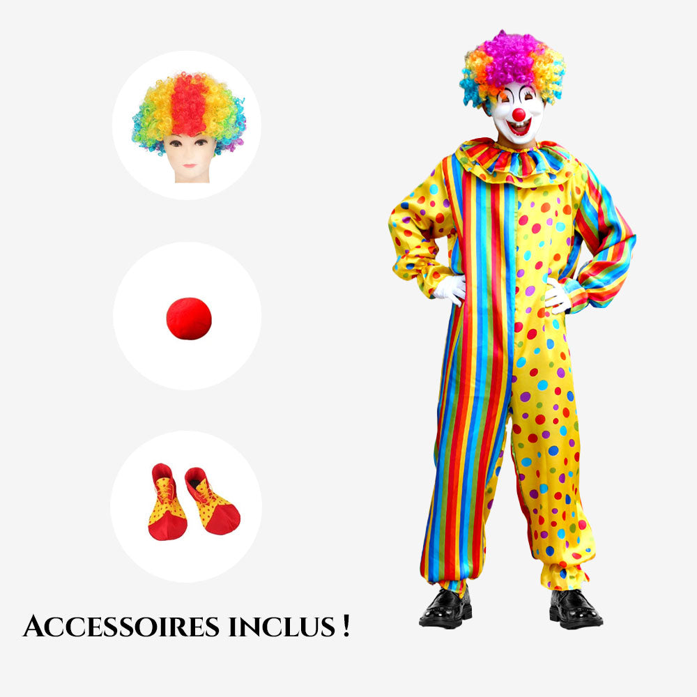 Déguisement de Clown Multicolore
