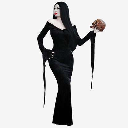 Déguisement femme élégance ténébreuse