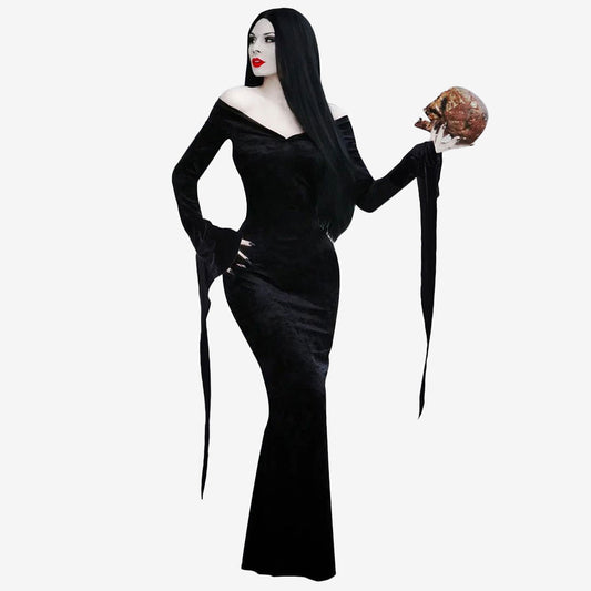 Déguisement femme élégance ténébreuse