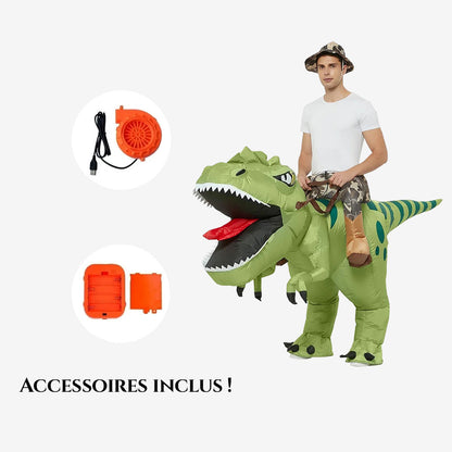 Déguisement Gonflable Dinosaure Cavalier