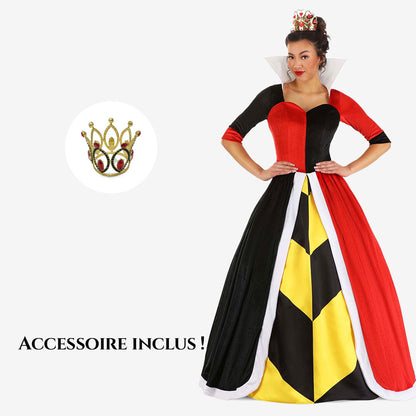 Déguisement reine rouge pour adulte