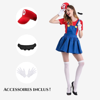 Déguisement de héroïne rouge pour femme