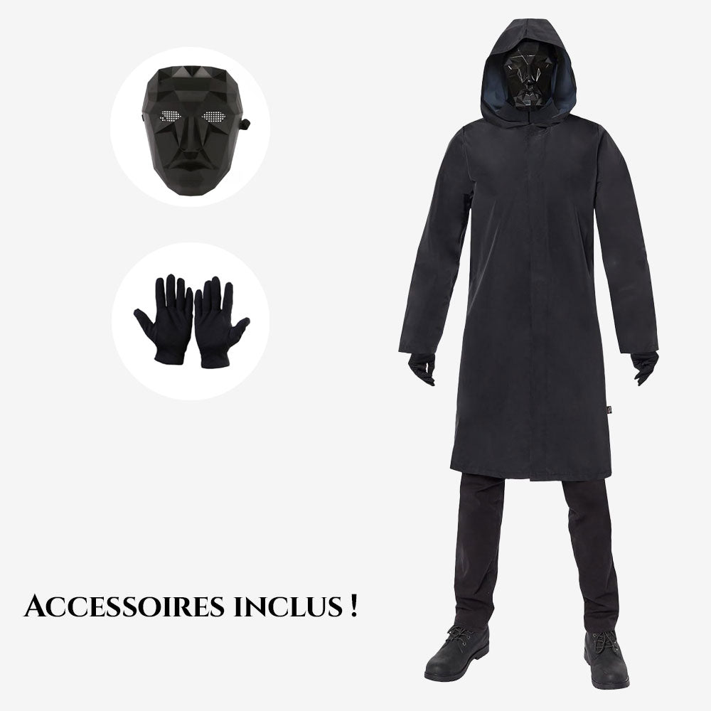 Déguisement noir intégral avec masque