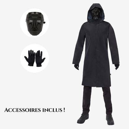 Déguisement noir intégral avec masque