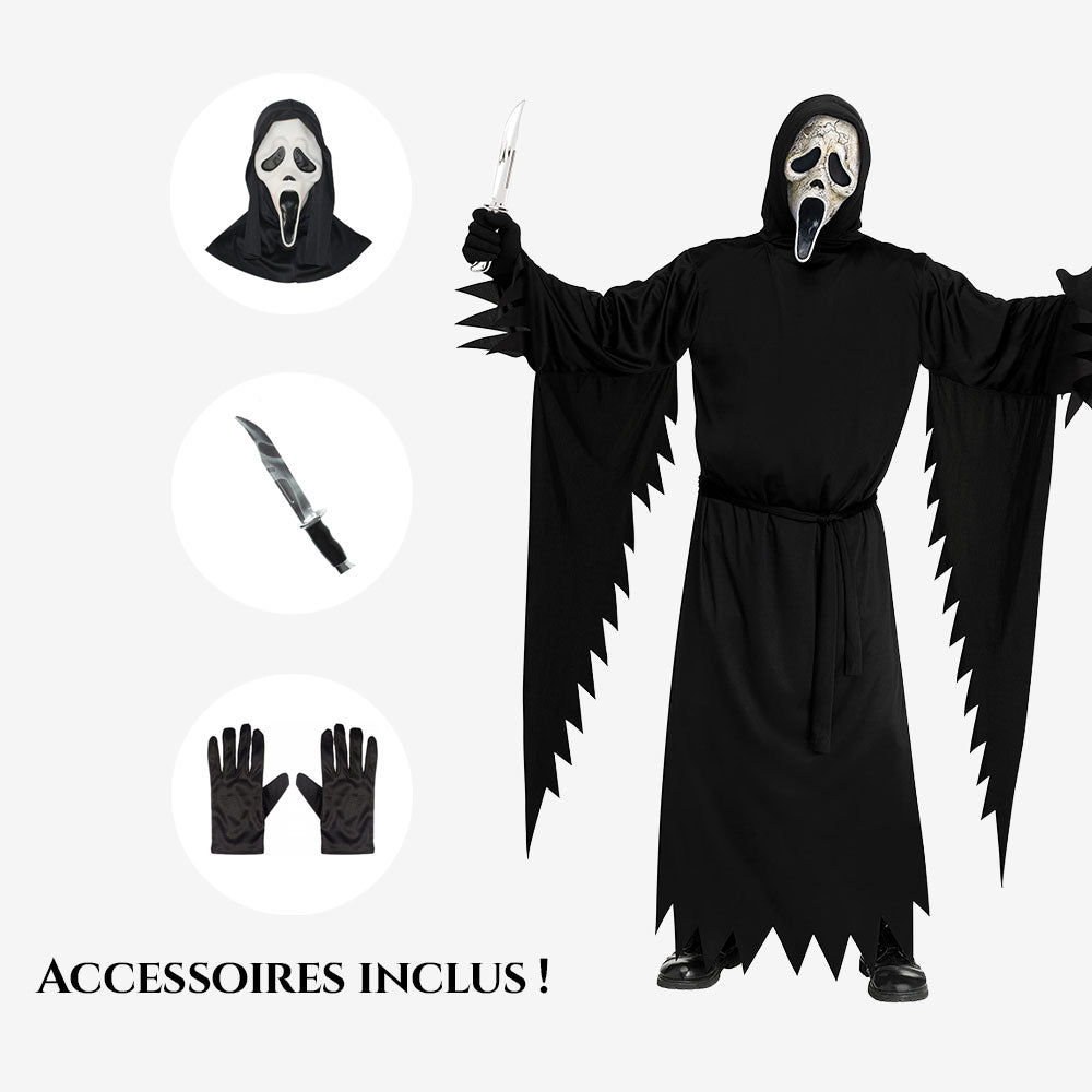Déguisement fantôme masqué adulte
