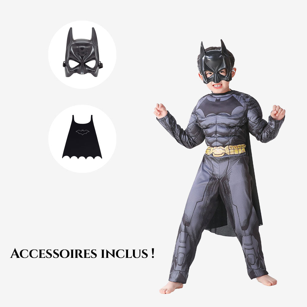 Costume de justicier noir pour enfant