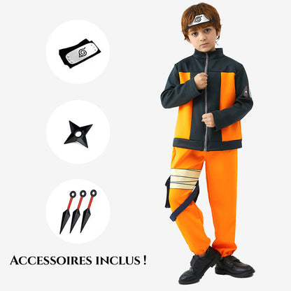Déguisement de ninja orange enfant