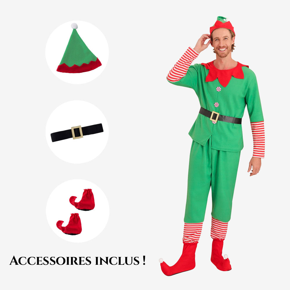 Costume de Lutin de Noël Homme