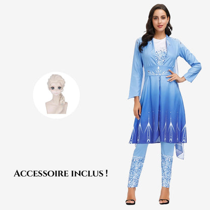 Déguisement reine des glaces femme