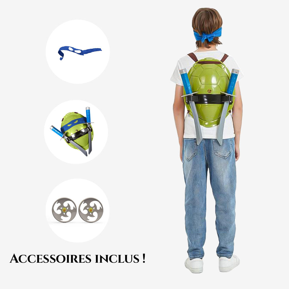 Déguisement de guerrier mutant bleu pour enfant