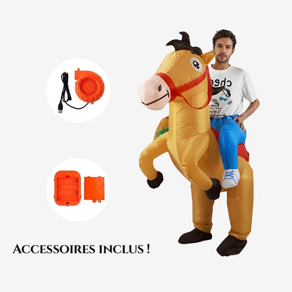 Déguisement Gonflable Cavalier à Cheval