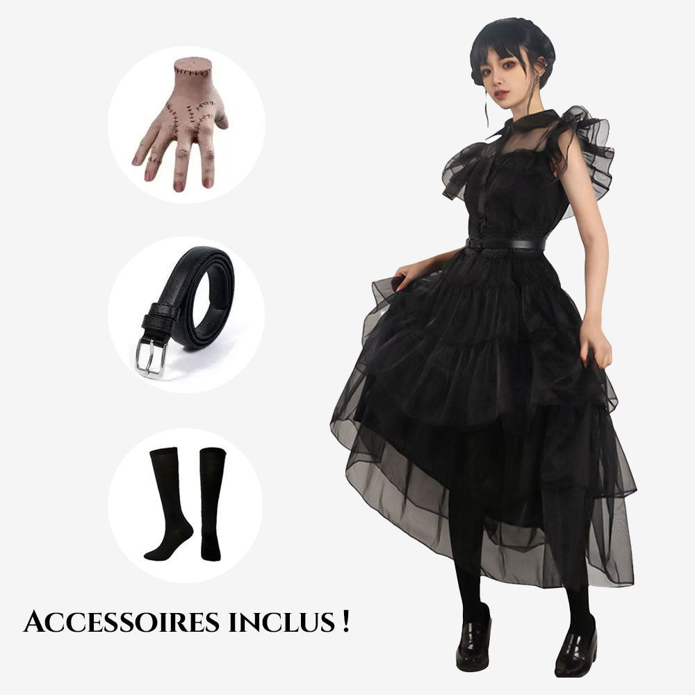 Déguisement Robe Noire Gothique Fille