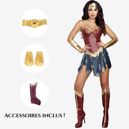Costume esprit guerrière mythique pour femme