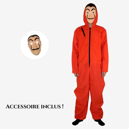 Déguisement combinaison rouge adulte