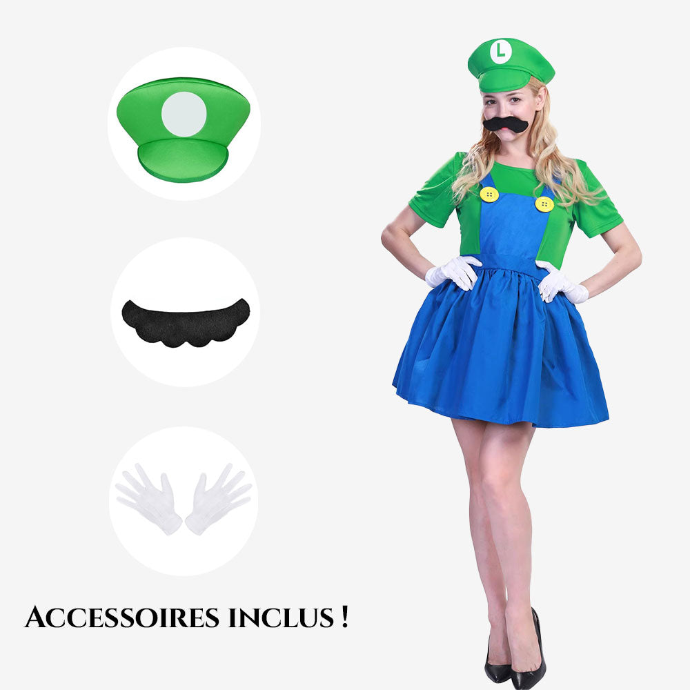 Déguisement de héroïne verte pour femme