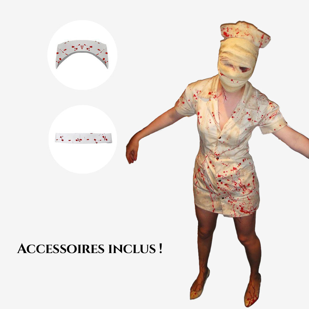 Déguisement infirmière sanglante femme