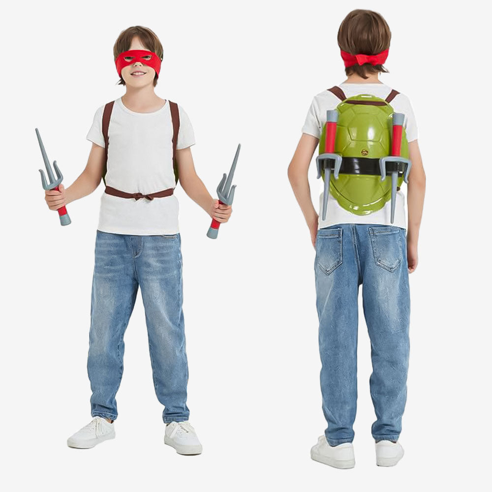 Déguisement de guerrier mutant rouge pour enfant