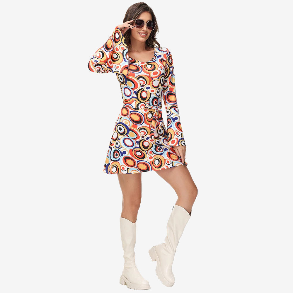 Déguisement Disco Femme – Robe Psychédélique