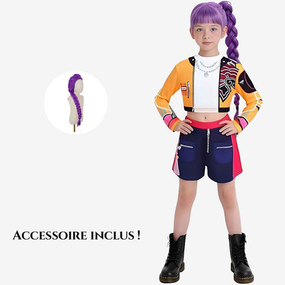 Costume cosplay coloré pour fille