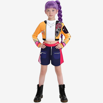 Costume cosplay coloré pour fille