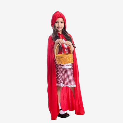 Costume Cape rouge à capuche pour fille