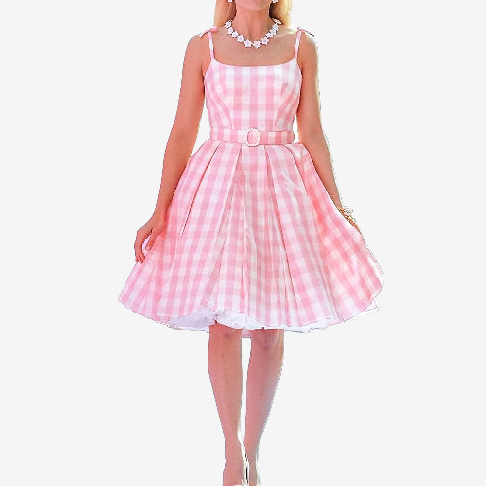 Robe de Poupée Rose pour Femme