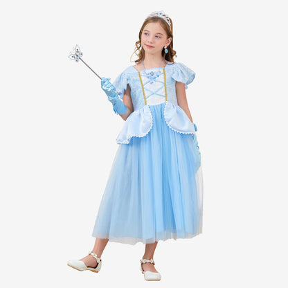 Déguisement princesse bleue enfant