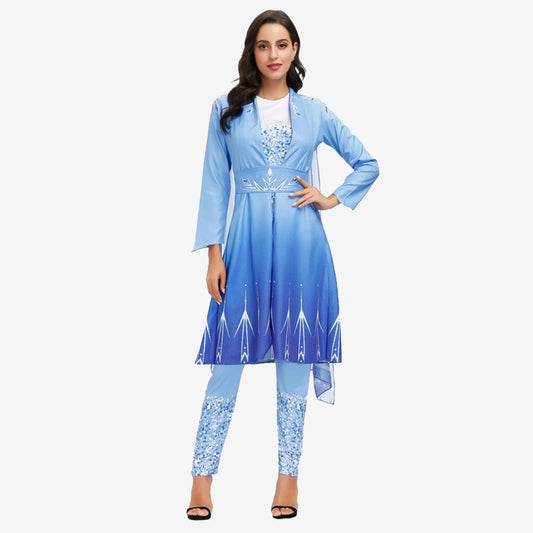 Déguisement reine des glaces femme