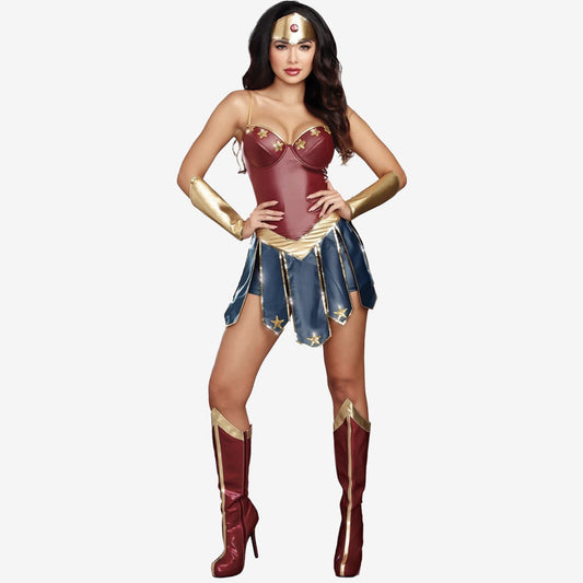 Costume esprit guerrière mythique pour femme