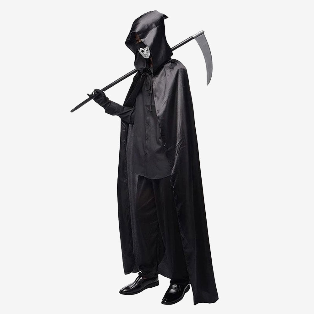 Costume faucheur noir pour adulte et enfant
