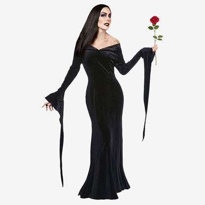 Déguisement femme élégance ténébreuse