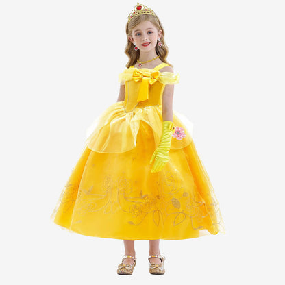 Déguisement princesse dorée pour fille