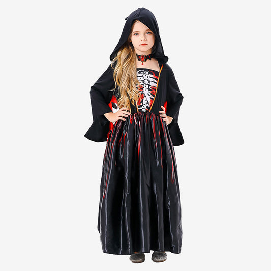 Déguisement robe noire à capuche pour enfant