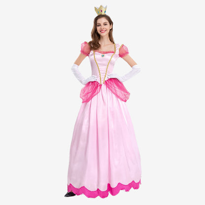 Déguisement robe de princesse rose adulte