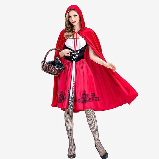 Déguisement jeune fille au manteau rouge adulte