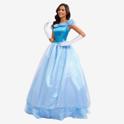 Déguisement princesse bleu ciel femme