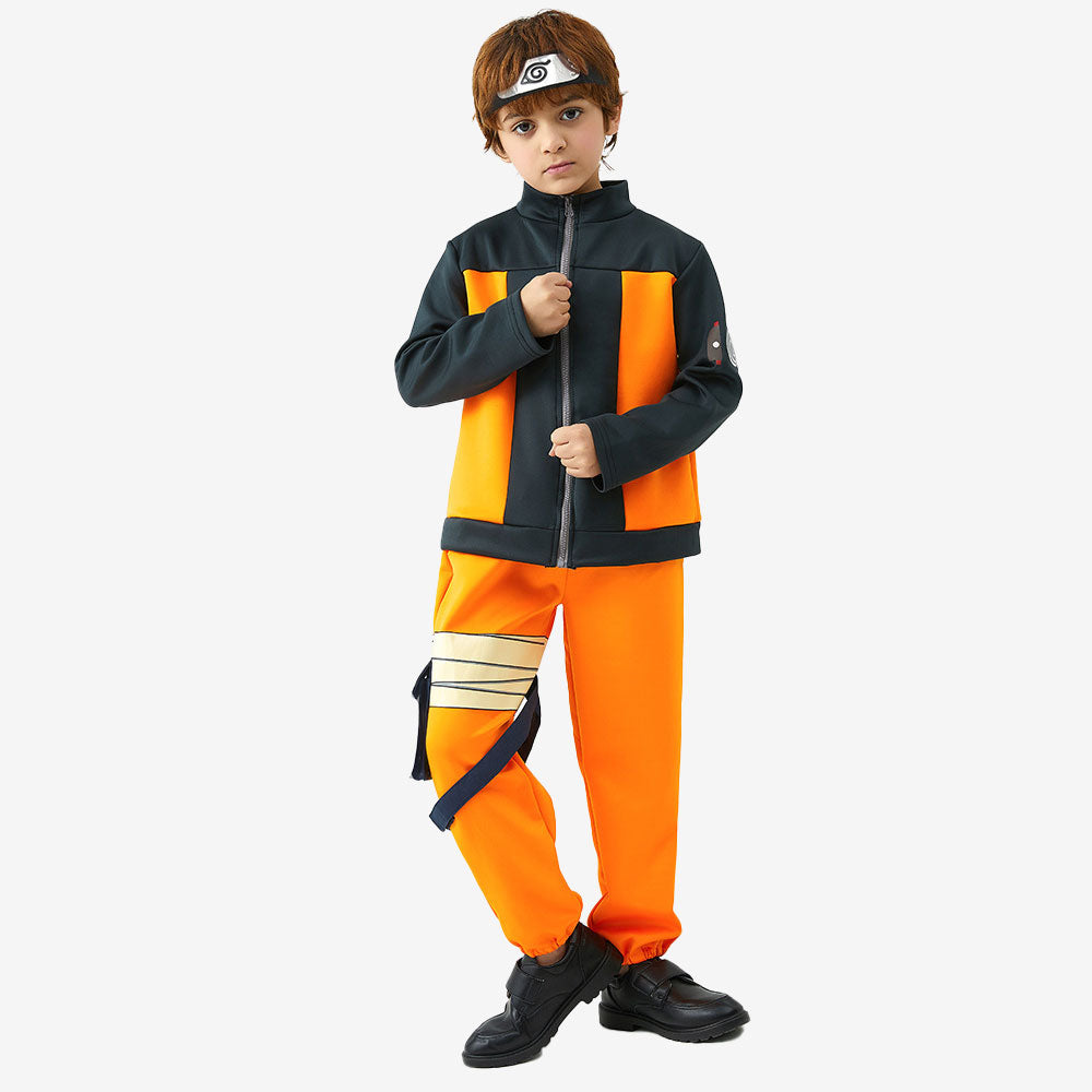 Déguisement de ninja orange enfant