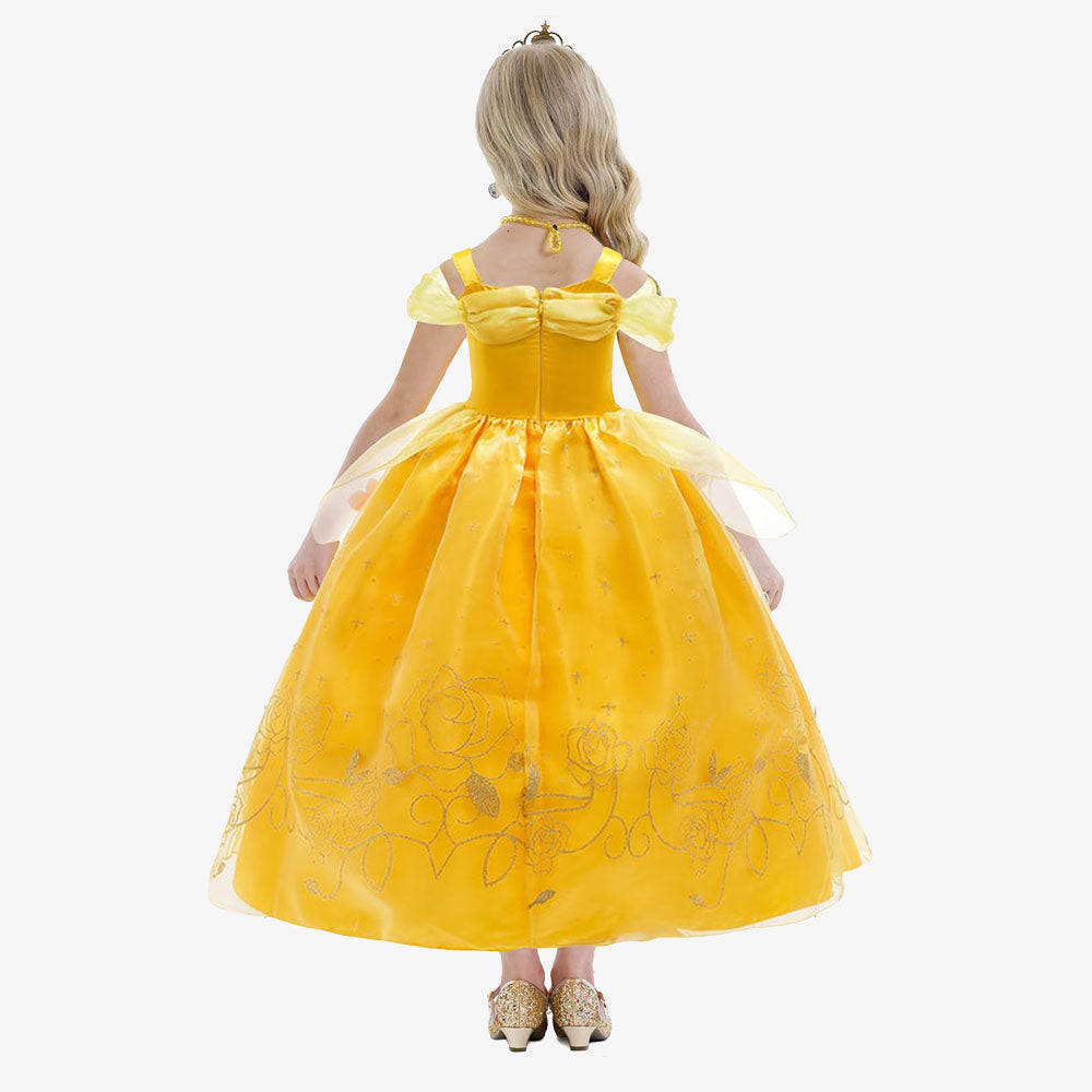 Déguisement princesse dorée pour fille