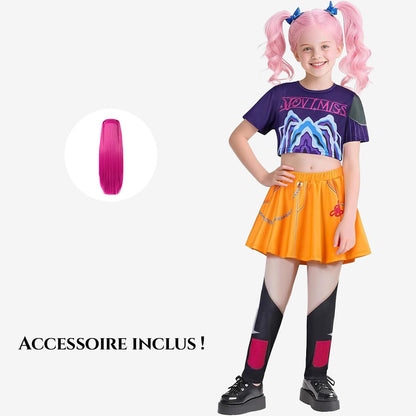 Costume cosplay coloré pour fille
