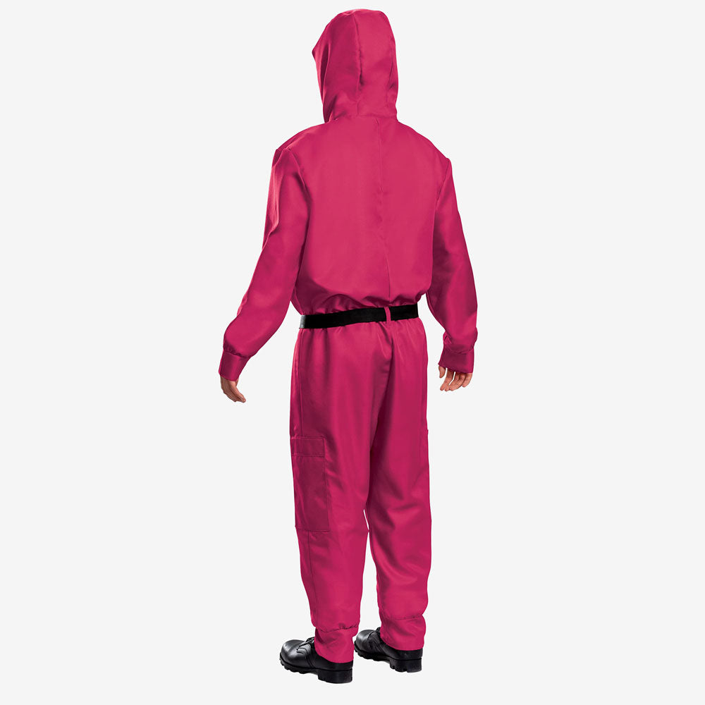 Combinaison rouge avec masque pour homme