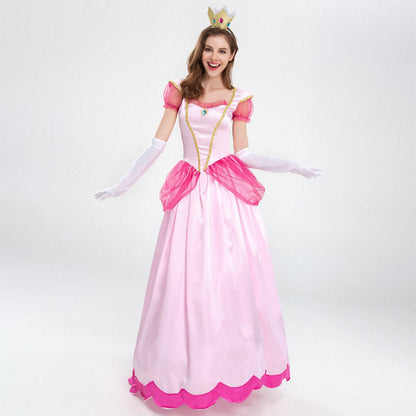 Déguisement robe de princesse rose adulte