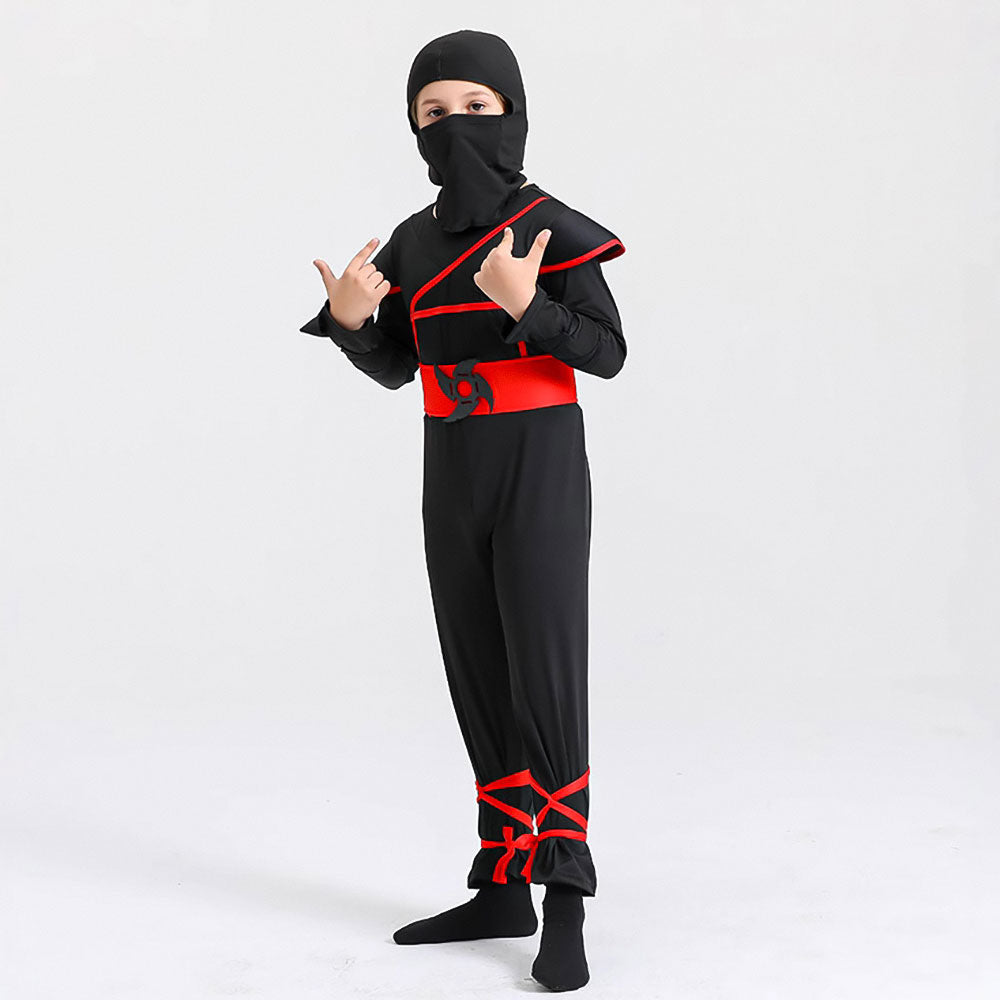 Déguisement enfant ninja rouge et noir