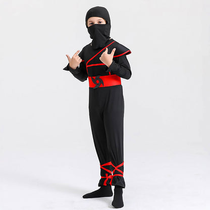 Déguisement enfant ninja rouge et noir