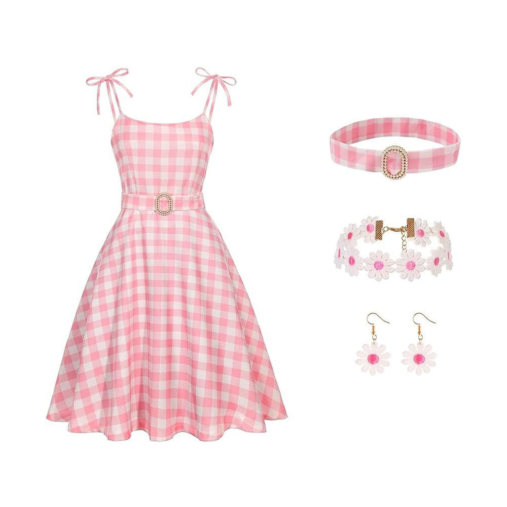 Robe de Poupée Rose pour Femme