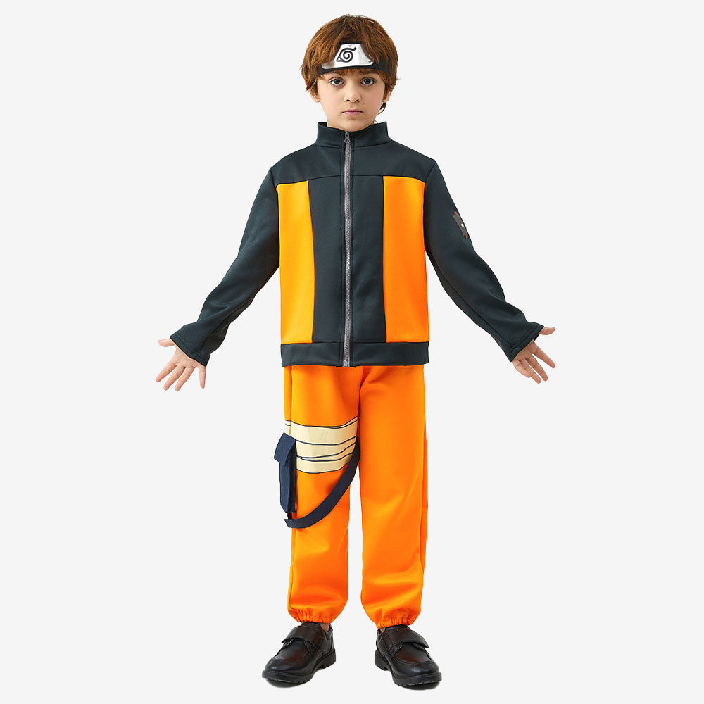 Déguisement de ninja orange enfant